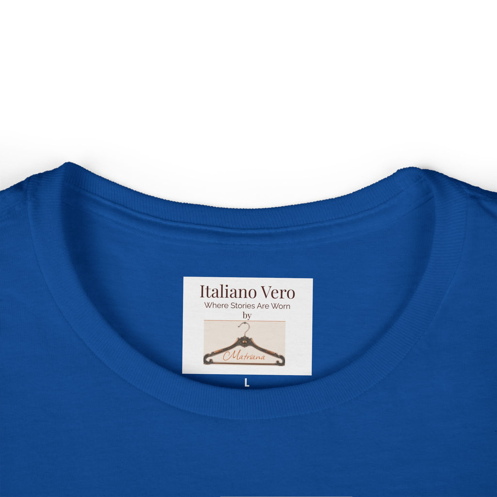 Women's Tee - Triggiano, Bari Coordinates with Italian Flag Brushstroke