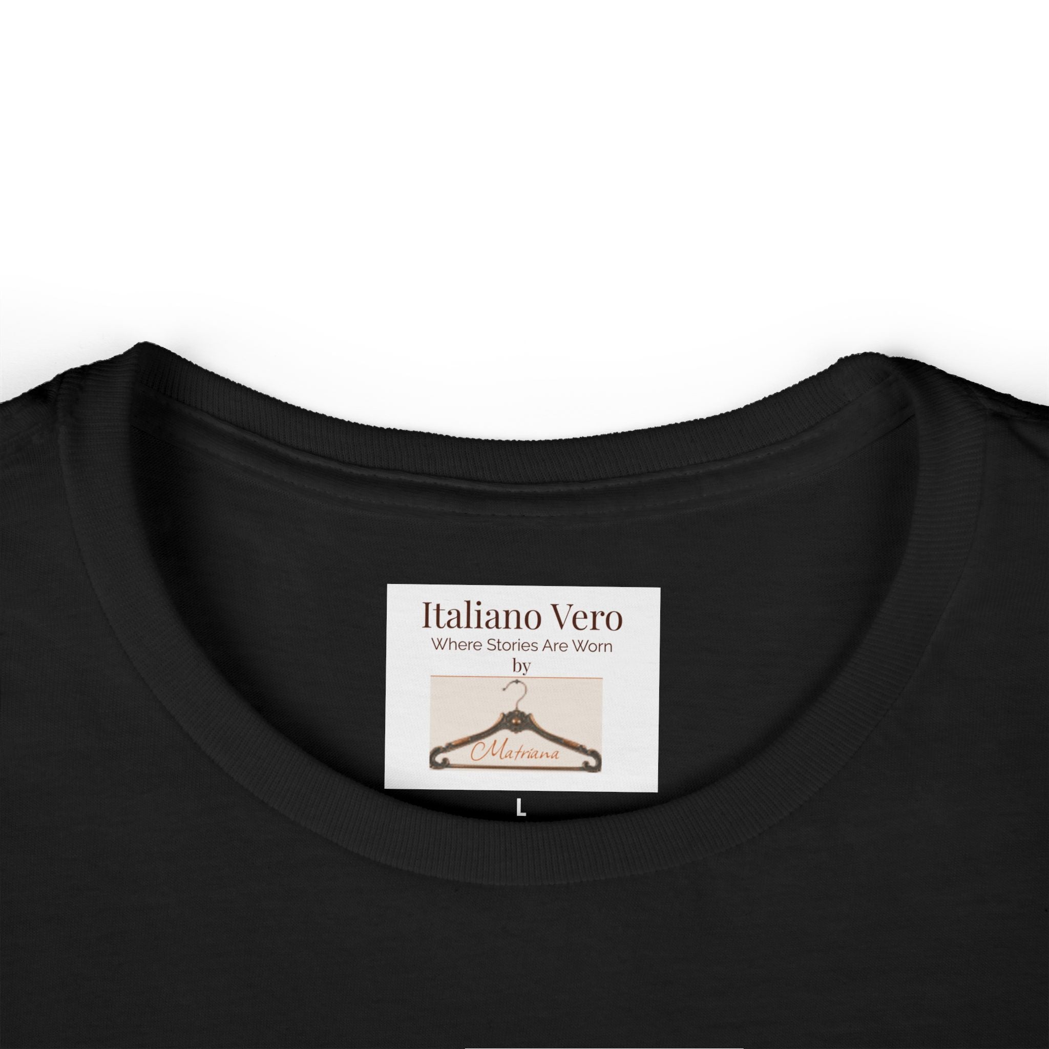 Women's Tee - Triggiano, Bari Coordinates with Italian Flag Brushstroke